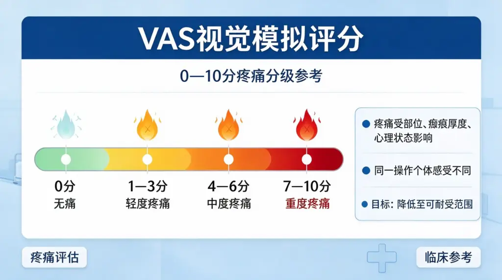 VAS视觉模拟疼痛评分科普信息图