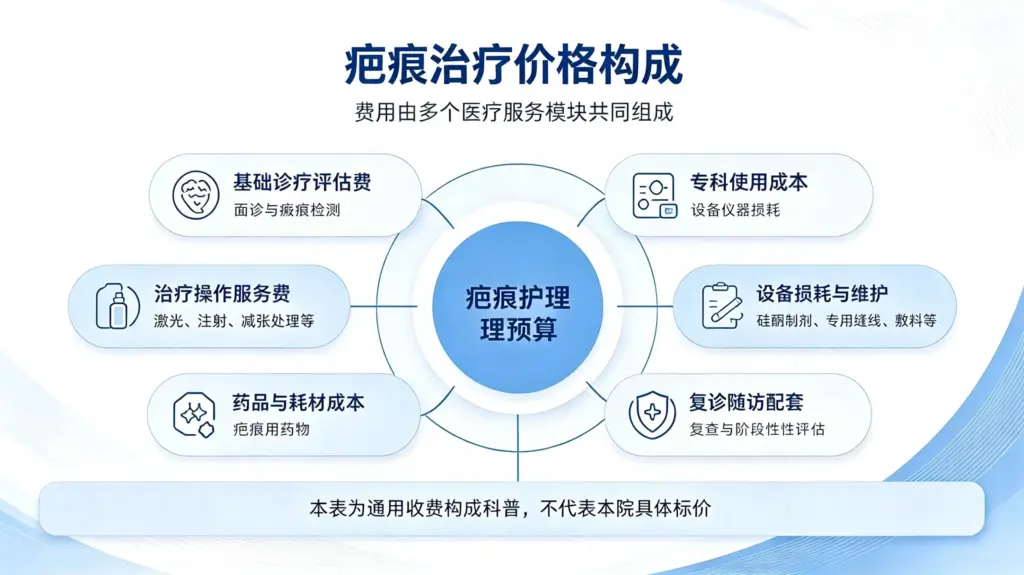 疤痕护理价格构成表
