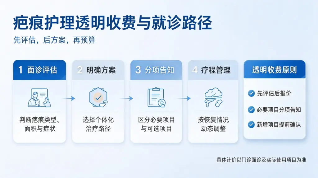 疤痕护理透明收费与就诊路径